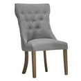 thumbnail image 4 of Weston Home Kirk Button Tufted Dining Chair, Set of 2, Grey, 4 of 5