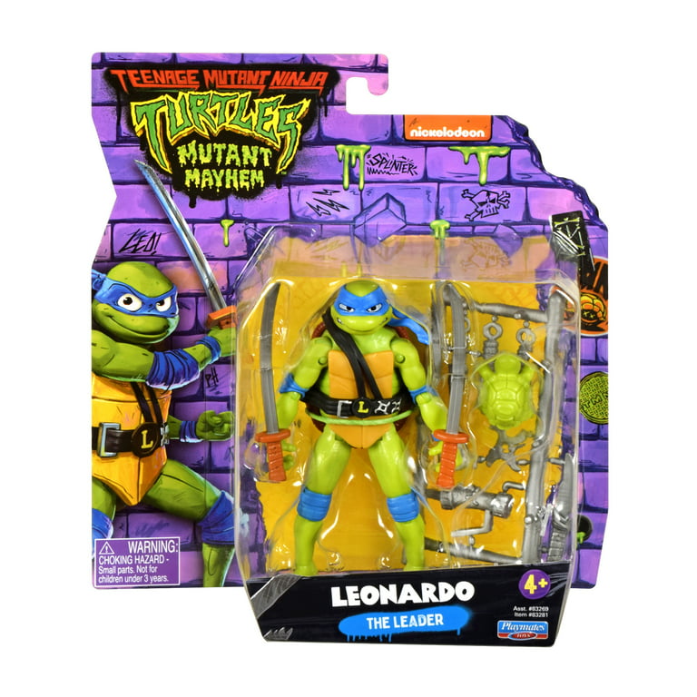 Teenage Mutant Ninja Turtles: Mutant Mayhem 4.5” Leonardo Basic Action  Figure by Playmates Toys 