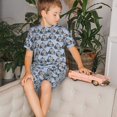 thumbnail image 4 of Balery Police Car Conjunto de Pijama Infantil de Manga Corta con Estampado – Ropa de Dormir de Algodón Suave-X-Large, 4 of 6
