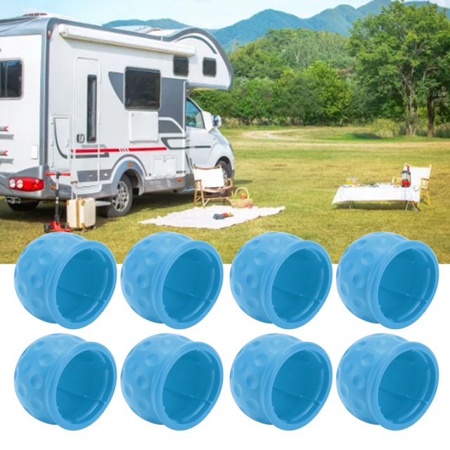 Trailer Hitch Ball Cover, 8Pcs Truck Tow Ball Cover 50mm Strong Protection Soft Rugged Tow Bar Ball For RV