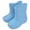 Blue, variant on LYHaoo Toddler Rain Boots Girls Baby Kids Shoes Boys Rain Boots Lightweight Adorable Cute Solid Rubber Mud Boots Sizes 7.5 Blue(Little Kid)