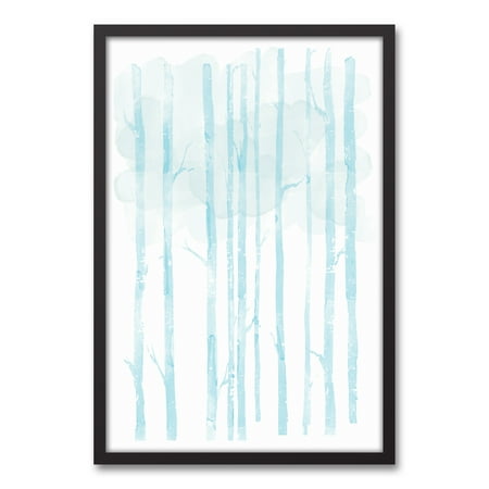 blue watercolor 20x30 black