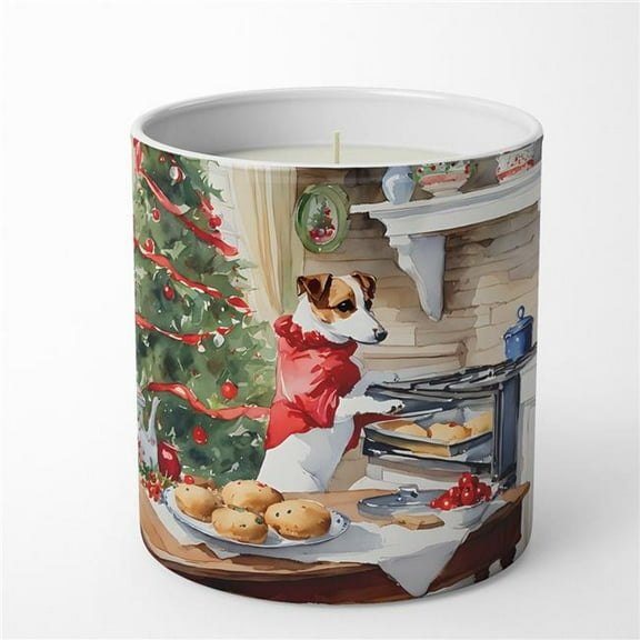 Carolines Treasures DAC3826CDL 10 oz Jack Russell Terrier Christmas Cookies Decorative 100 Percent Soy Candle