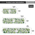thumbnail image 4 of Coolnut Green Summer Beetles Dragonfly and Butterfly 2PCS Faucet Absorbent Mat Kitchen Faucet Sink Splash Guard Faucet Splash Catcher Water Absorbent Mat Faucet Mat for Kitchen Sink 30x15 Inch, 4 of 7