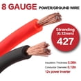 thumbnail image 2 of Cable Tuijodaix calibre 8 (15,24 m cada uno, rojo/negro), CCA, cobre, 2 of 7