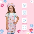 thumbnail image 4 of Juego de delantal y gorro de chef SANDJEST para niñas con bolsillo, 4 of 8