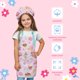 thumbnail image 4 of Juego de delantal y gorro de chef SANDJEST para niñas con bolsillo, 4 of 8