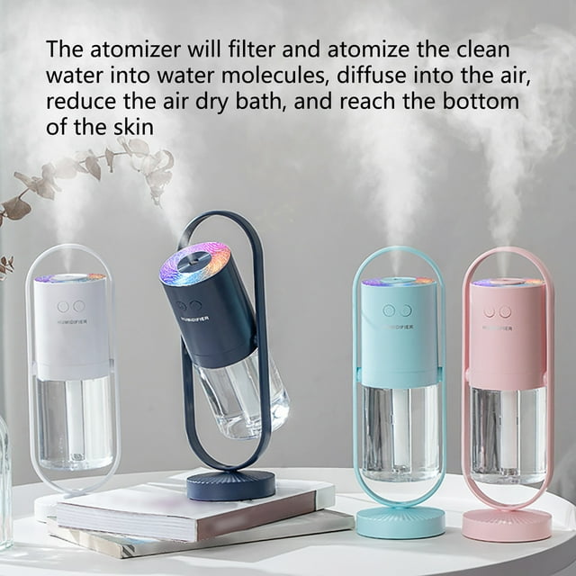 Humidificateur Rotatif 360° Atomisation Alimenté par Usb Lampe de Projection Portable Humidificateur