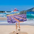 thumbnail image 5 of Lavender Oil Painting Hooded Beach Towel Kids Bath Towels Quick Dry for Pool Swiming 50" x 23.5" Microfiber Soft Bathrobe, 5 of 7