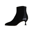 thumbnail image 2 of Wowcloth Women's Ankle Boots – Pointed Toe with Color Block Design, Back Zipper and Thin Low Heel for Casual Winter Fashion Wear, 2 of 9