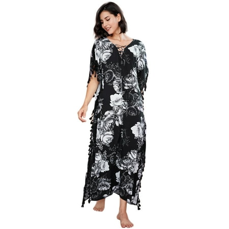 

Women s Short Sleeve Nightgown Floral Print Sleep Dress V Neck Loungewear Plus Size Night Wear S-XL