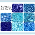 thumbnail image 5 of 8000pcs 2mm Seed Beads Blue Friendship Waist Beads 2mm Small Pony Beads Mini Spacer Beads for Friendship Bracelet Making Summer Ocean Sea Seaside Beading Weaving, 5 of 9