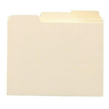 Smead Card Guides Blank Tab Sets Manila 100/BX 3" x 5" (55030)
