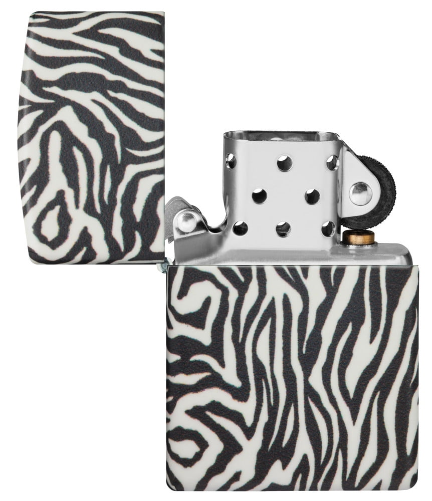 Zippo 540 Color Zebra Print Design Pocket Lighter