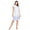 Blue Floral, variant on Casual Nights Women's Smocked Lace Short Sleeve Nightgown