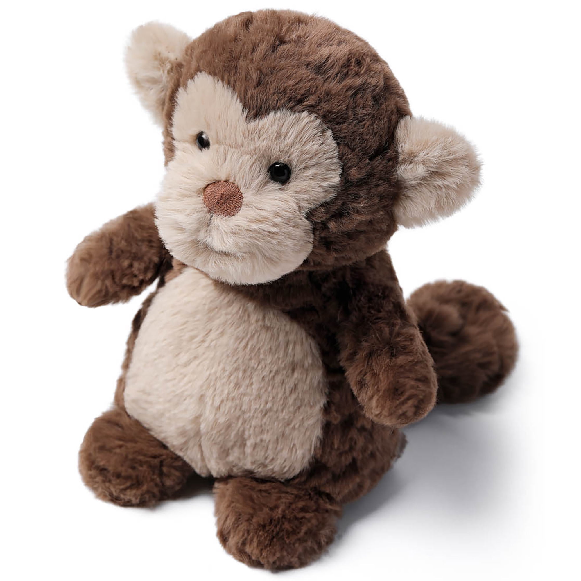 McHugs: Kindergarten Series - Little Naughty Monkey - 7" Brown Stuffed Animal Plush, Soft Weighted Cuddle Toy, Cozy Play Companion, Baby-Toddler-Kids