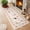 Beige, variant on HIWEAVER Black 2' x 6' Washable Floral Bordered Runner for Kitchen Animal Cat Indoor Throw Carpet Modern Non-Slip Foldable Doormats for Hallway Dorm Home Decor