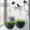thumbnail image 5 of Plant Hangers Outdoor Plant Hooks for Wall/Fence, Hummingbird Hanging Plant Bracket Heavy Duty Cast Iron Plant Hanger for Lantern/Bird Feeder, 5 of 7