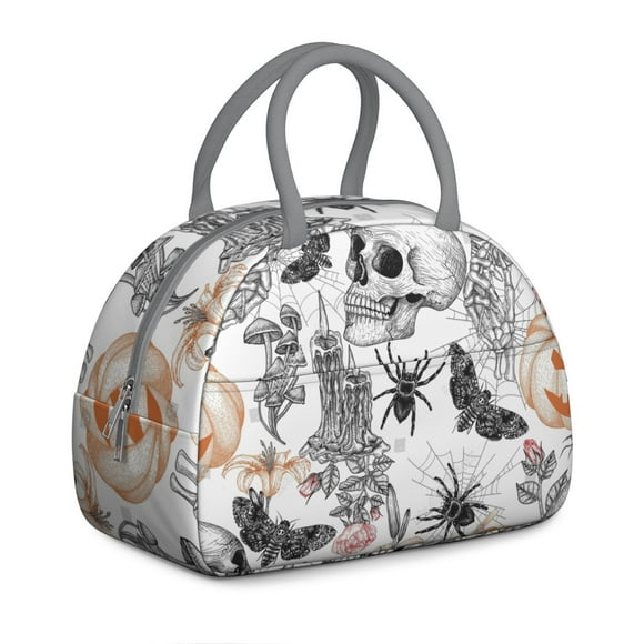 Boîte à Lunch Nuit Étoilée Gothique pour Femmes - Lune & Étoiles Constellation, Glacière Réutilisable Isolée avec Sangle pour Travail/école/pique-Nique
