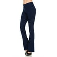 thumbnail image 2 of JJJ Fashion Women's Cotton Flare Yoga Pants Fold Over Waistband - Made in USA, 2 of 3