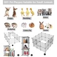 thumbnail image 3 of Valla para Mascotas,Juegos de 24 Piezas de Metal Corral para Mascotas Pequeñas de Bricolaje con Puerta,Parque para Mascotas,Jaula Modular para Animales Pequeños,Gatito,Cachorro,Cjos,Cobayas, 3 of 11