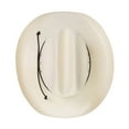 thumbnail image 4 of Stetson Men's Carson 10X Shantung Straw Cowboy Hat Natural 7 5/8, 4 of 6