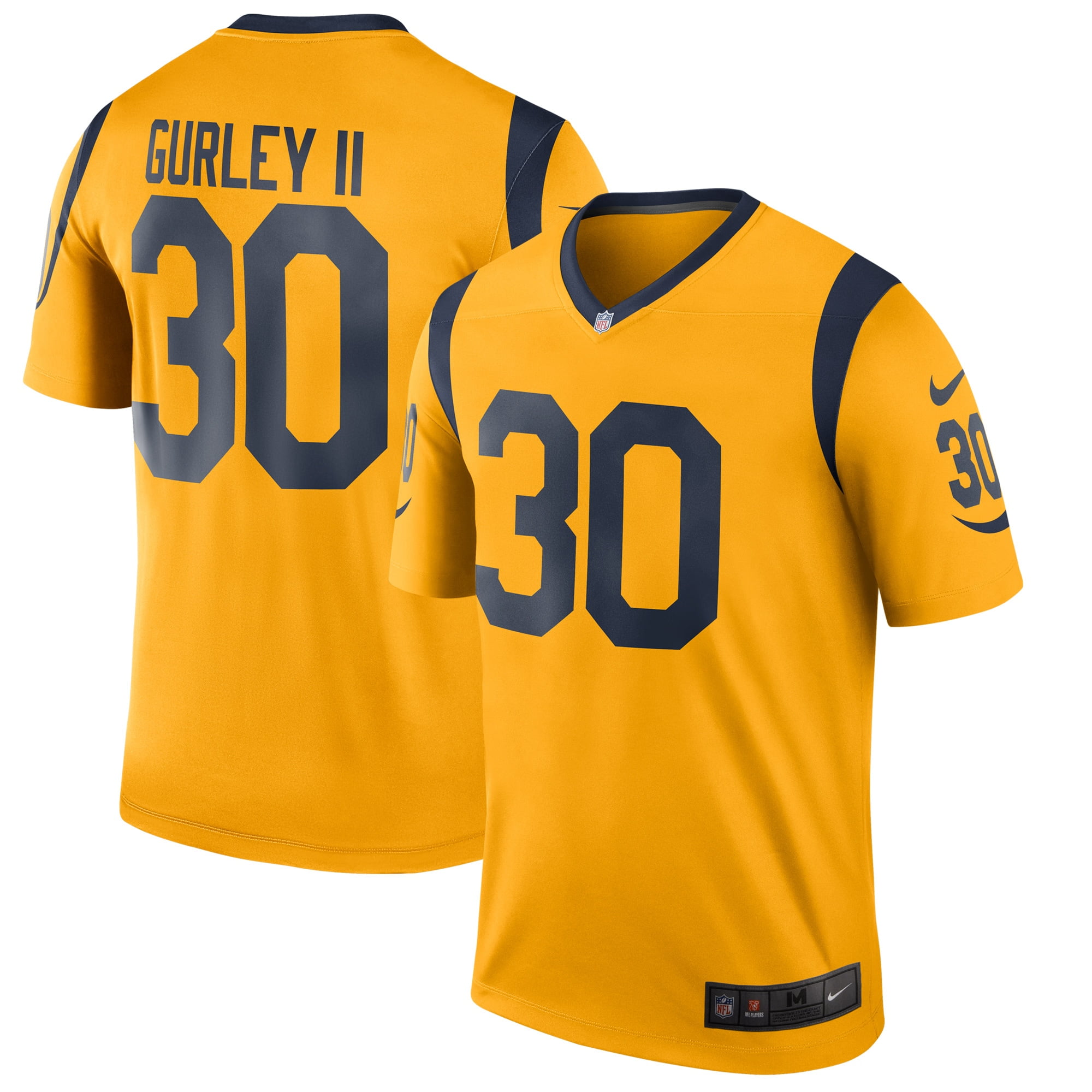 Todd Gurley II Los Angeles Rams Nike Color Rush Legend Player Jersey - Gold - Walmart ...