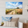 thumbnail image 2 of Designart "Wind Turbines in the Countryside II" Landscapes Metal Wall Decor, 2 of 5