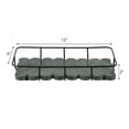 thumbnail image 4 of happimess Monarch 12" x 6" Modern Industrial Metal/Marble Scalloped Base Vanity Tray, Green/Black, 4 of 5
