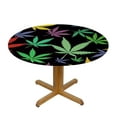 thumbnail image 3 of JEUXUS  Tablecloth Cannabis Leaves Table Cover  Marijuana Weed Leaf Colorful Cannabis Table Cloth for Tables Decorative Tablecloth for Dining Party Camping BBQ, 3 of 7