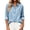 Light Blue, variant on Cmfcve Women’s Button Down Jean Shirt Lapel Long Sleeve Casual Outer Shirt Thin Fall Denim Shirt