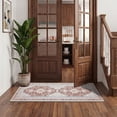 thumbnail image 4 of ARJINCUTE Boho Vintage Distressed Runner Rug Red 2'x6', Soft Machine Washable Foldable Non-Slip Carpet for Hallway Entryway Kitchen Laundry Room, 4 of 9
