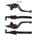 thumbnail image 2 of Black CNC Shorty Brake Clutch Hand Levers Set Yamaha FZ6 FZ07 FZ8 FZ09 FZ1 XJ6, 2 of 5