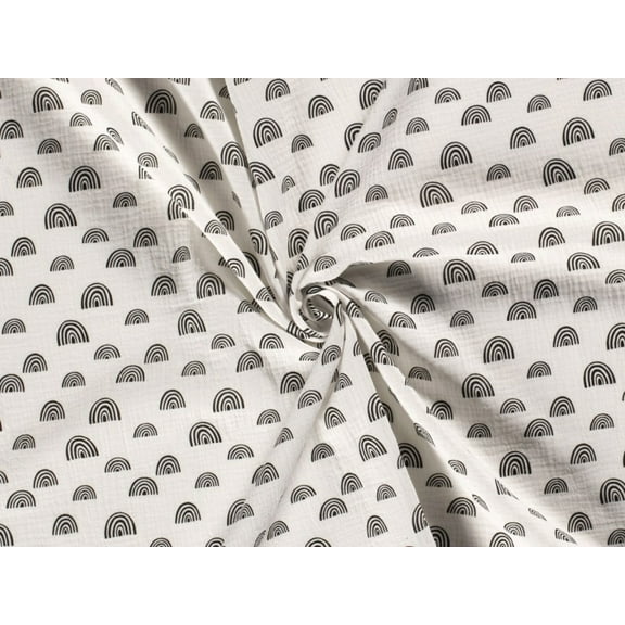 Minerva Cotton Double Gauze Fabric Ivory - per yard