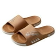 thumbnail image 3 of Beach Pool Slides Sandals for Men, Bathroom Shower Shoes,Couple Slides Slipper (Coffee 47), 3 of 5