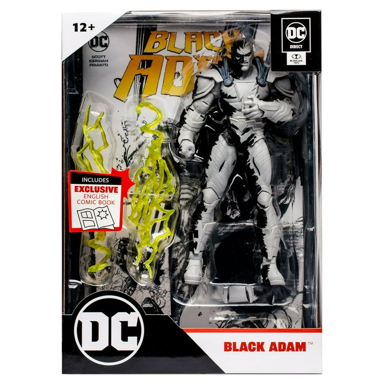 McFarlane Toys DC Direct Black Adam Line Art with Exclusive Comic