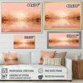 thumbnail image 4 of Designart "Evening Glow Sunset in Pink and Golden" Coastal Framed Wall Art Decor - Coastal Pink Coastal Sunset Entryway Framed Wall Art, 4 of 6