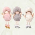 thumbnail image 3 of ColoMX 3 colgantes navideños: adornos de madera para árbol de Navidad, Papá Noel, muñeco de nieve, elfos de peluche, manualidades, decoración de pared., 3 of 7