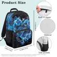 thumbnail image 7 of Aplkyhs Sea Turtle Flower School Backpack for Students Age 6-18 Large Capacity Ergonomic Padded Adjustable Shoulder Straps Unisex Back to School Backpack for Elementary Middle High School, 7 of 7