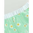 thumbnail image 5 of Bagilaanoe Little Girls Skirt Elastic Waist Flower Print Tulle Skirt 3T 4T 5T 6T 7T Kids Summer Tutu Skirt, 5 of 8