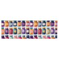 thumbnail image 6 of Yayeee Kitchen Valance Rod Pocket 54" x 18" Living Room Window Curtain, Blue Jam Jars, 6 of 6