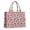 Pink Border Collie, variant on Large Capacity Tote Bag,Yellow Boston Terrier and Flower Handbag Fashion Luxury Tote Bag,15.7"x13"x 5.1" Inches,Laptop Compatible