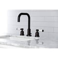 thumbnail image 4 of Kingston Brass FSC8935DPL Paris Two-Handle 3-Hole Deck Mount Widespread Bathroom Faucet with Brass Pop-Up in Oil Rubbed Bronze, 4 of 7