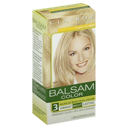 Clairol Balsam Permanent Hair Color Palest Blonde 600 Walmart