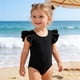thumbnail image 1 of Traje de baño de una pieza para mujer, conjuntos de bikini para mujer, lindo bikini para niñas pequeñas con espalda descubierta y lazo, traje de baño con protección solar para niño, 1 of 9