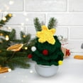 thumbnail image 5 of Clearance Christmas Decoration Mini Christmas Tree, Knitted Mini Simulated Christmas Tree Potted Plant Knitted Christmas Decorations Gifts for Kids, 5 of 6