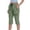 Green, variant on Tqcoqu Women's Cargo Capri Pants with Zipper Pockets,Lightweight Quick Dry Hiking Travel Capris,Army Green Women's S-XXXL