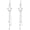 Lucky Star, variant on Minimalist Silver Threader Earrings Sterling Silver Long Earrings for Women Hypoallergenic Tassel Chain Earrings Jewelry