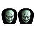 thumbnail image 6 of 1 Pack Halloween Creepy Clown Demon Face Car Headrest Cover Horror Scary Head Rest Protector Cover Elastic Auto Interior Prank Decor For Car SUV Truck, 6 of 6