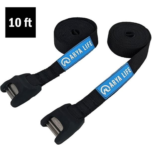 Arya Life 10 Feet 'No Scratch' Silicone Buckle Rack Strap Tie Down Cam